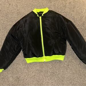 Fashion Nova Floerns Women's Long Sleeve Lightweight Cropped Bomber Jacket